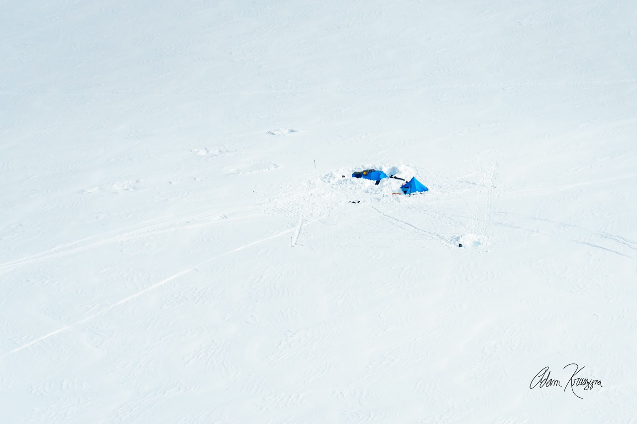Camped in a Sea of Snow