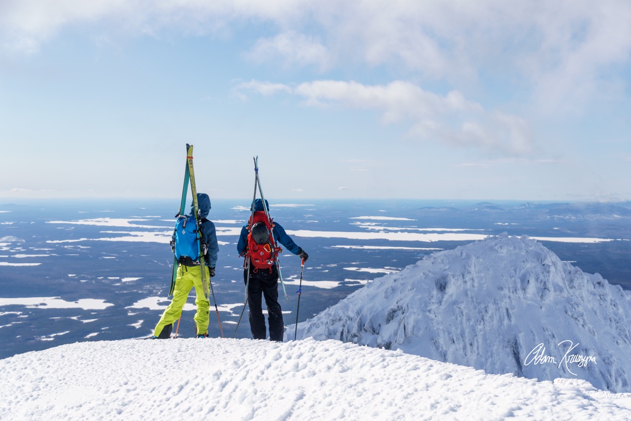 Looking back at Pamola Peak